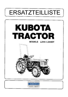 Kubota, L245DT Ersatzteilliste