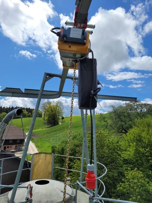 Kettenzug für Silofräse, Kettenzug, Kran