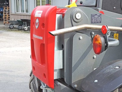 Weidemann, Gewicht Heck 144kg zu T4512