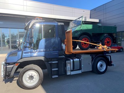 Unimog U219, mit Hackengerät / Die Alternative zu Schiltrac, Aebi, Reform, Lindner oder Meili