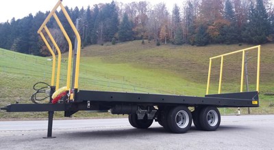 HOF Multi Tiefgänger 14t / Maschinentransporter / Ballenwagen Tandem (kippbar)