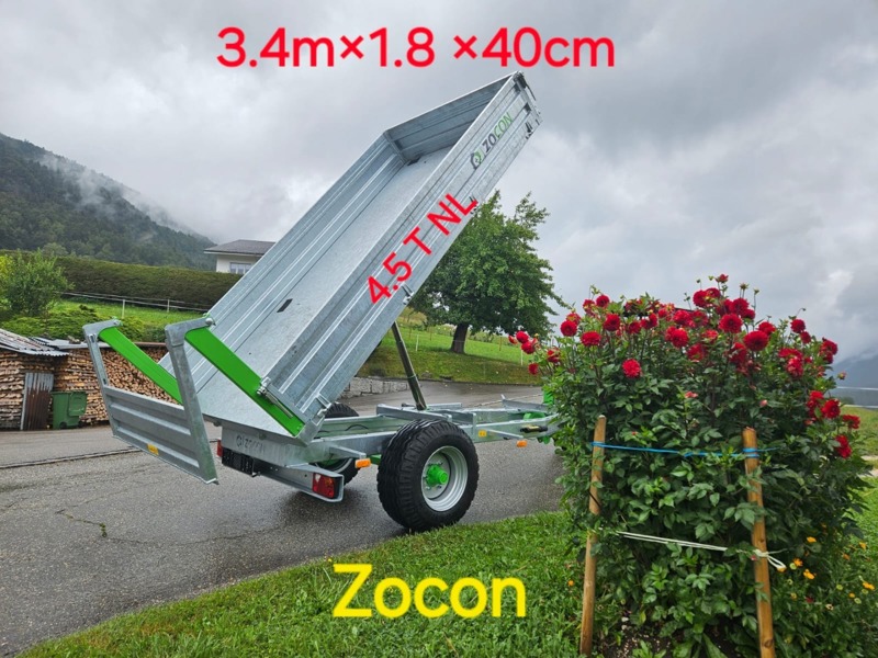 Zocon Remorque basculante arrière