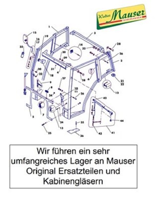 Mauser Ersatzteile für Kabinen