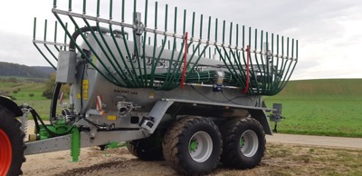 Joskin Modulo 14'000 Jauchefass Tandem Lenkachse Schleppschlauch Vogelsang 15m