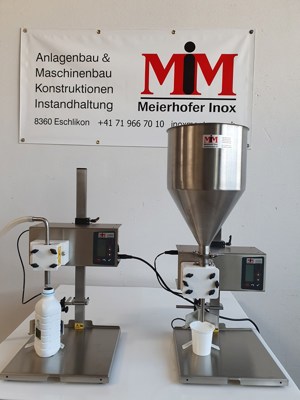 Abfüllmaschine für Joghurt, Milch, Konfi, Saucen