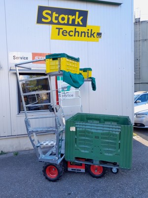 Frucotec Elektro- Mehrzweckwagen Obstarbeitsbühne