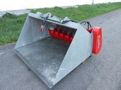 Fuchs Verteilschaufel, Dosierschaufel, Dosiercontainer 1.50m