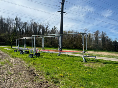 Mobile Strassenüberführung für Wasser/Gülle