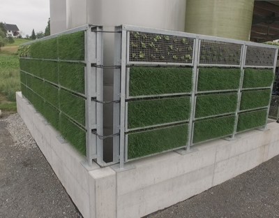 Biofilter für Waschplatz von Pflanzenschutzmitteln