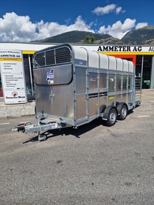 Schaf- und Viehanhänger Doppelstock Ifor Williams TA 510 14' x 7' - NEU