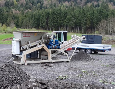 Mini Schredder, Brecher, Nachbrecheinheit, Recycling, Aufbereitung Stein, Kompost, Erde