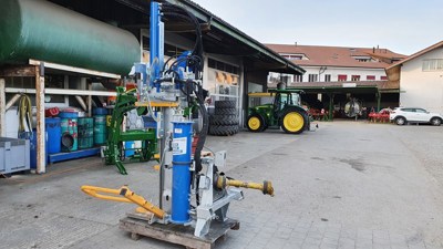 20T Holzspalter Binderberger Funk-Seilwinde mit Stundenzähler und Gelenkwelle